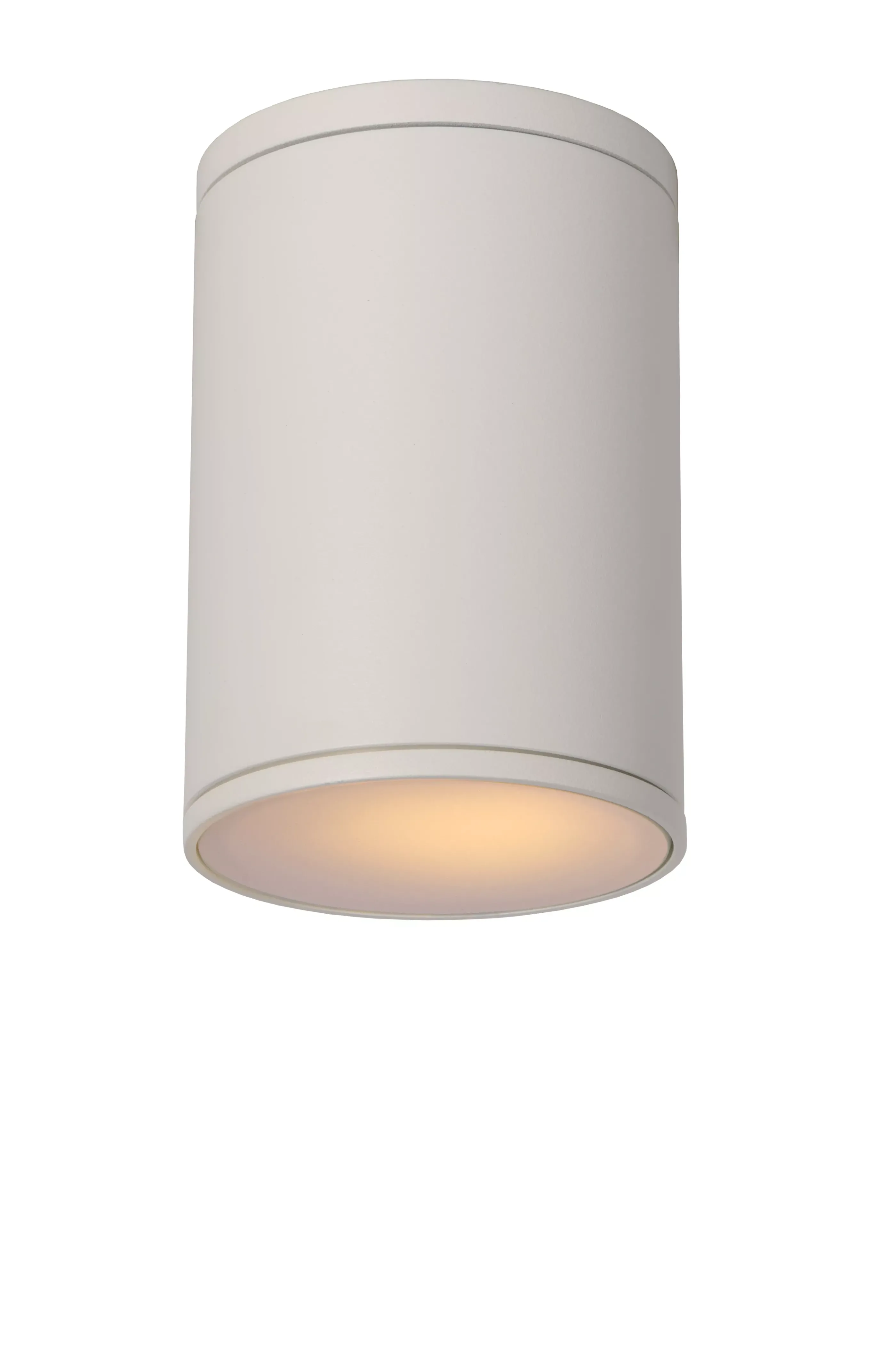Discount TUBIX - Plafondspot Binnen/Buiten - Ø 10,8 cm - 1xE27 - IP54 - Wit Plafondlampen Buiten