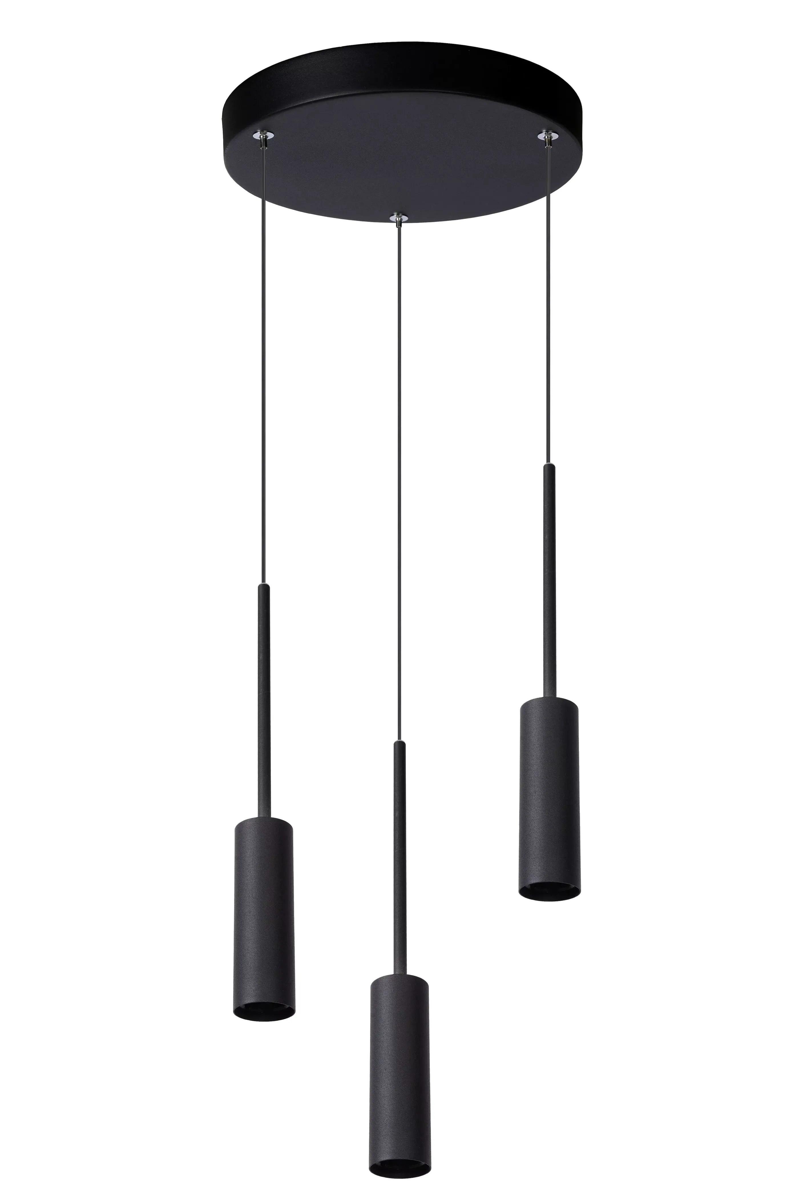 Shop TUBULE - Hanglamp - Ø 26 cm - LED - 3x7W 2700K - Zwart Hanglampen