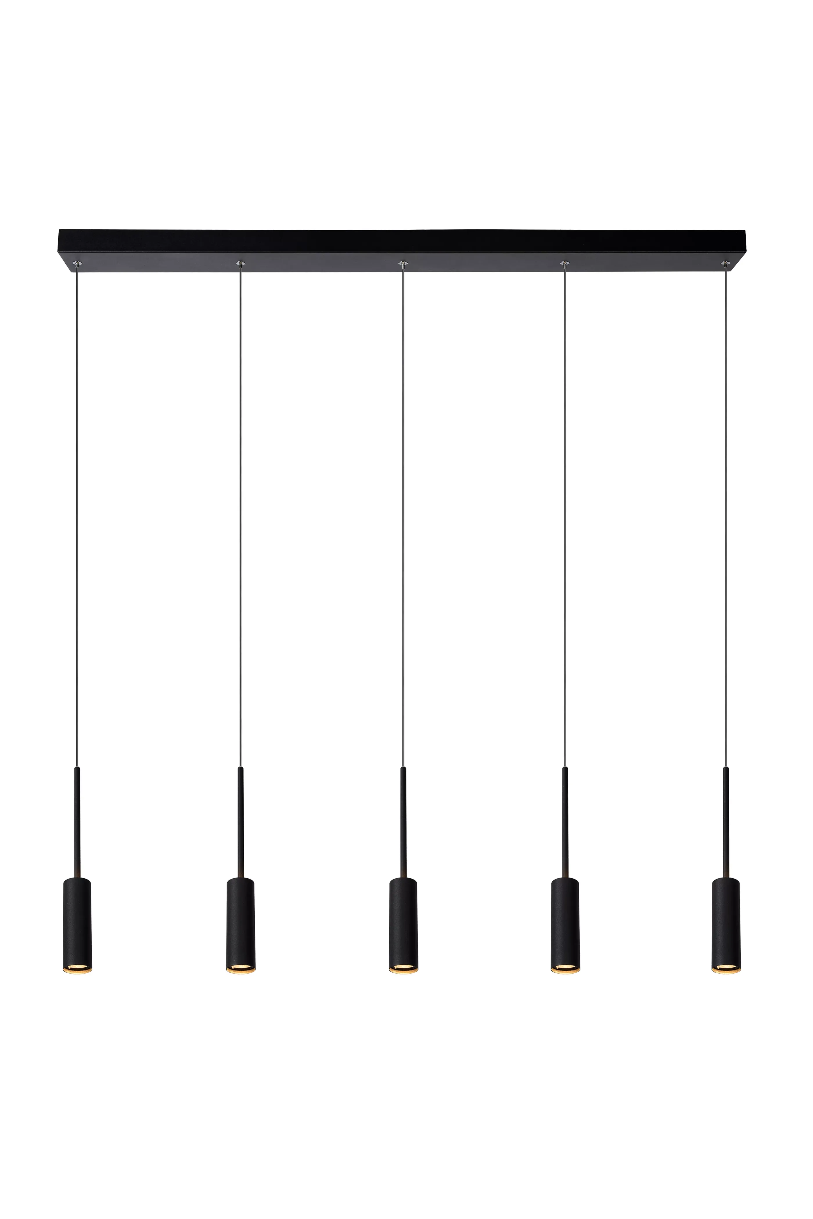Cheap TUBULE - Hanglamp - LED - 5x7W 2700K - Zwart Hanglampen
