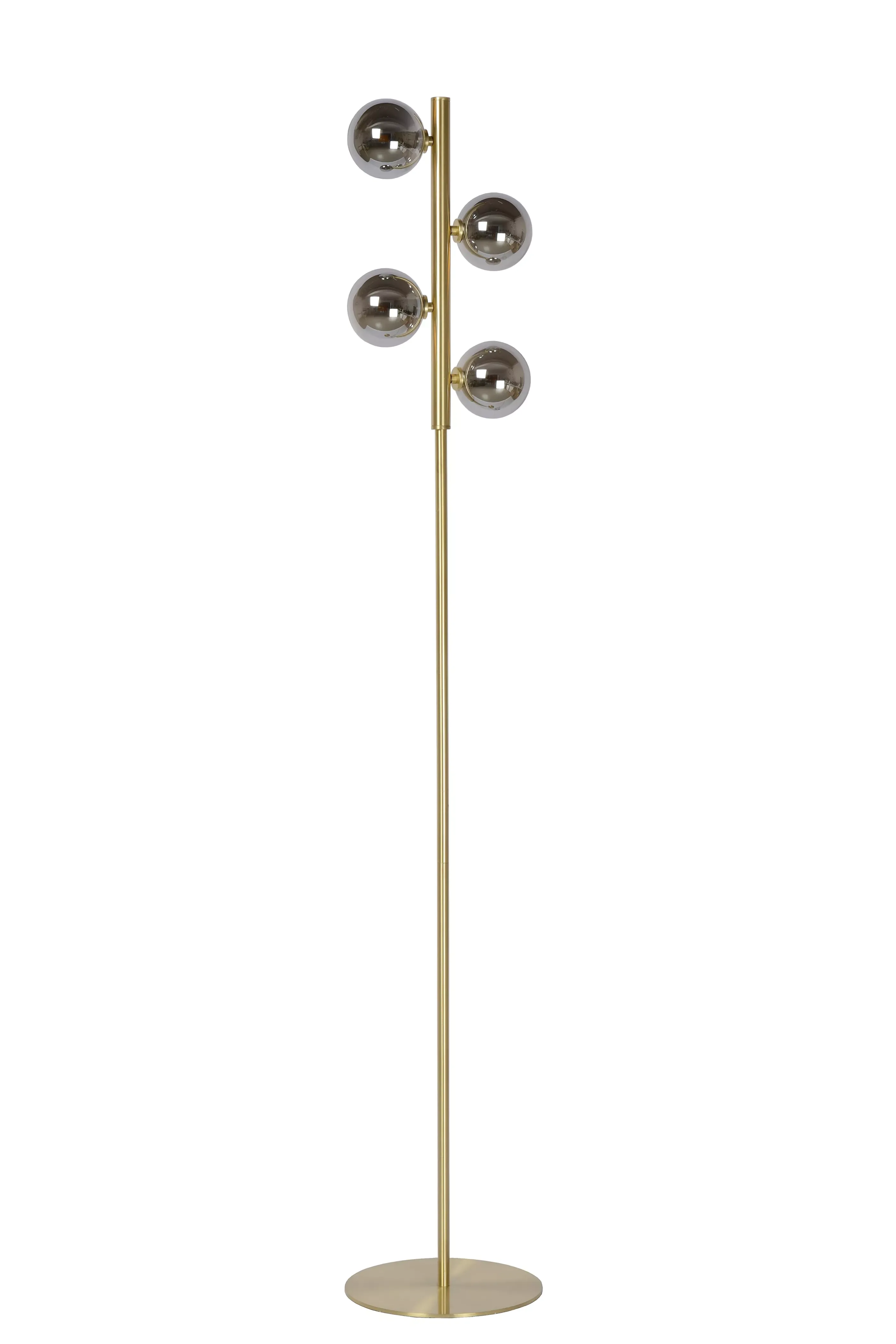 Discount TYCHO - Vloerlamp - 4xG9 - Mat Goud / Messing Staande Lampen
