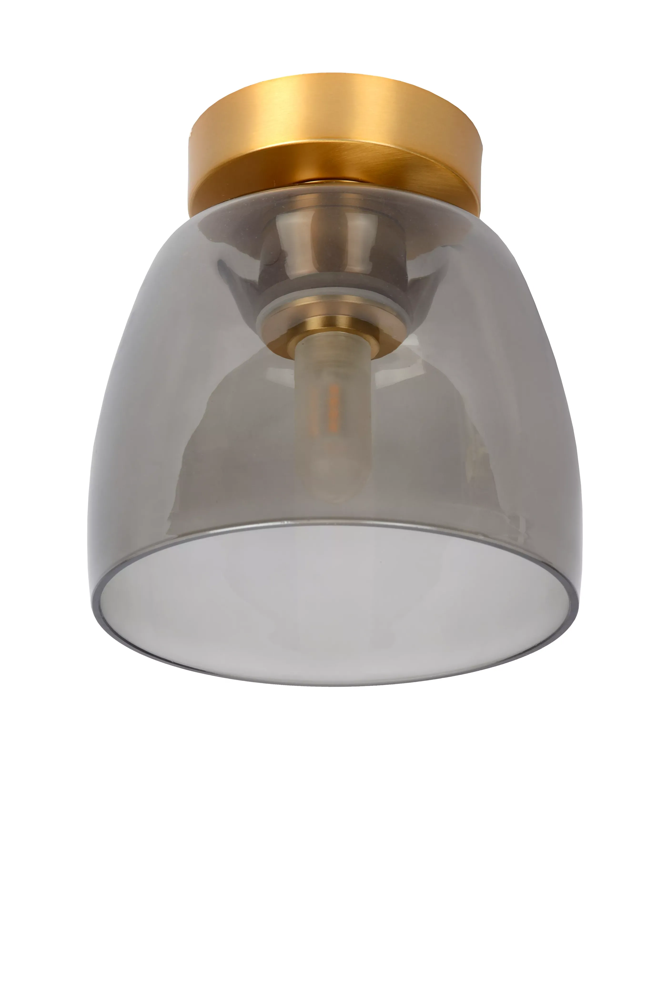 Discount TYLER - Plafonnière Badkamer - Ø 16,1 cm - 1xG9 - IP44 - Mat Goud / Messing Plafondlampen