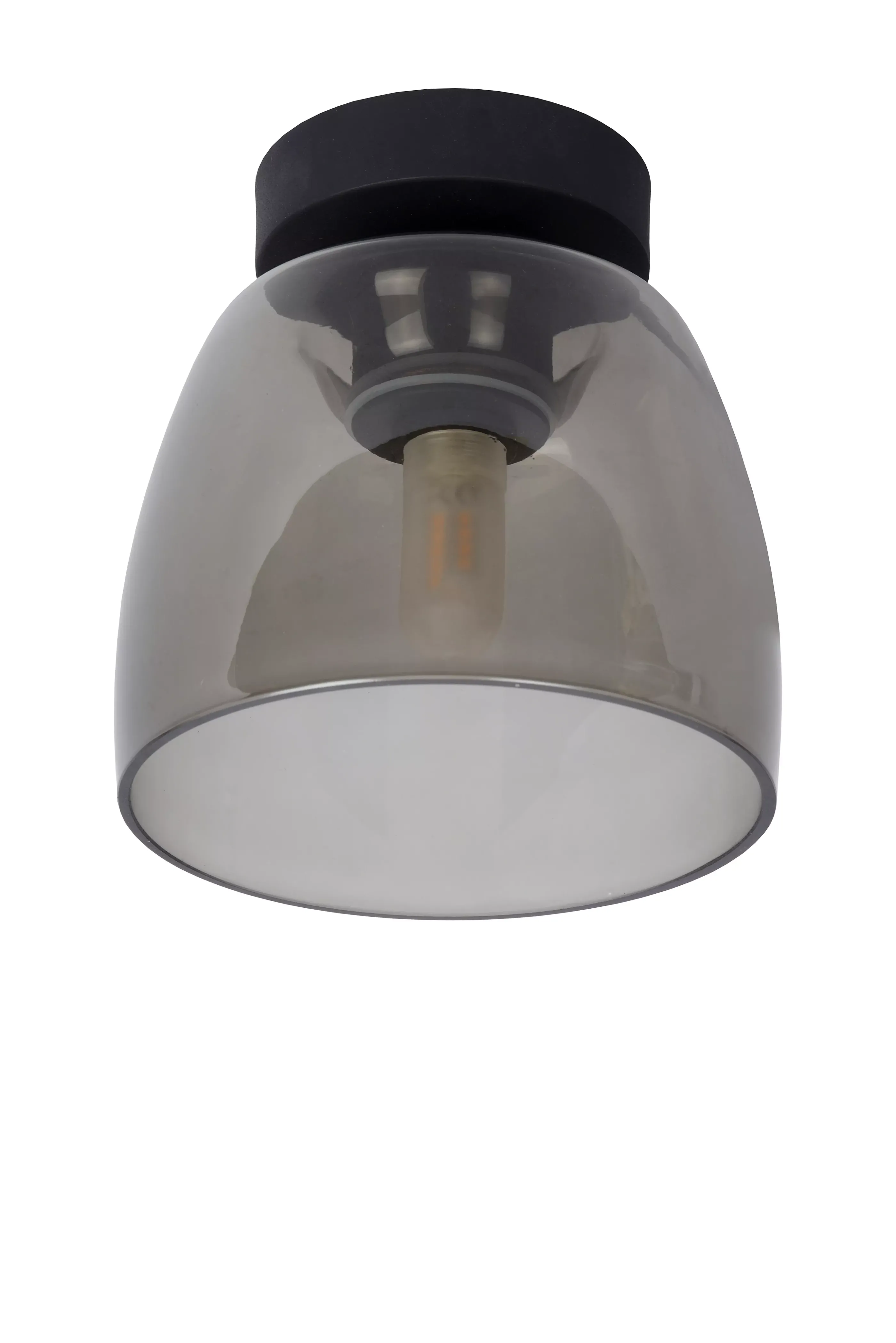 Shop TYLER - Plafonnière Badkamer - Ø 16,1 cm - 1xG9 - IP44 - Zwart Plafondlampen