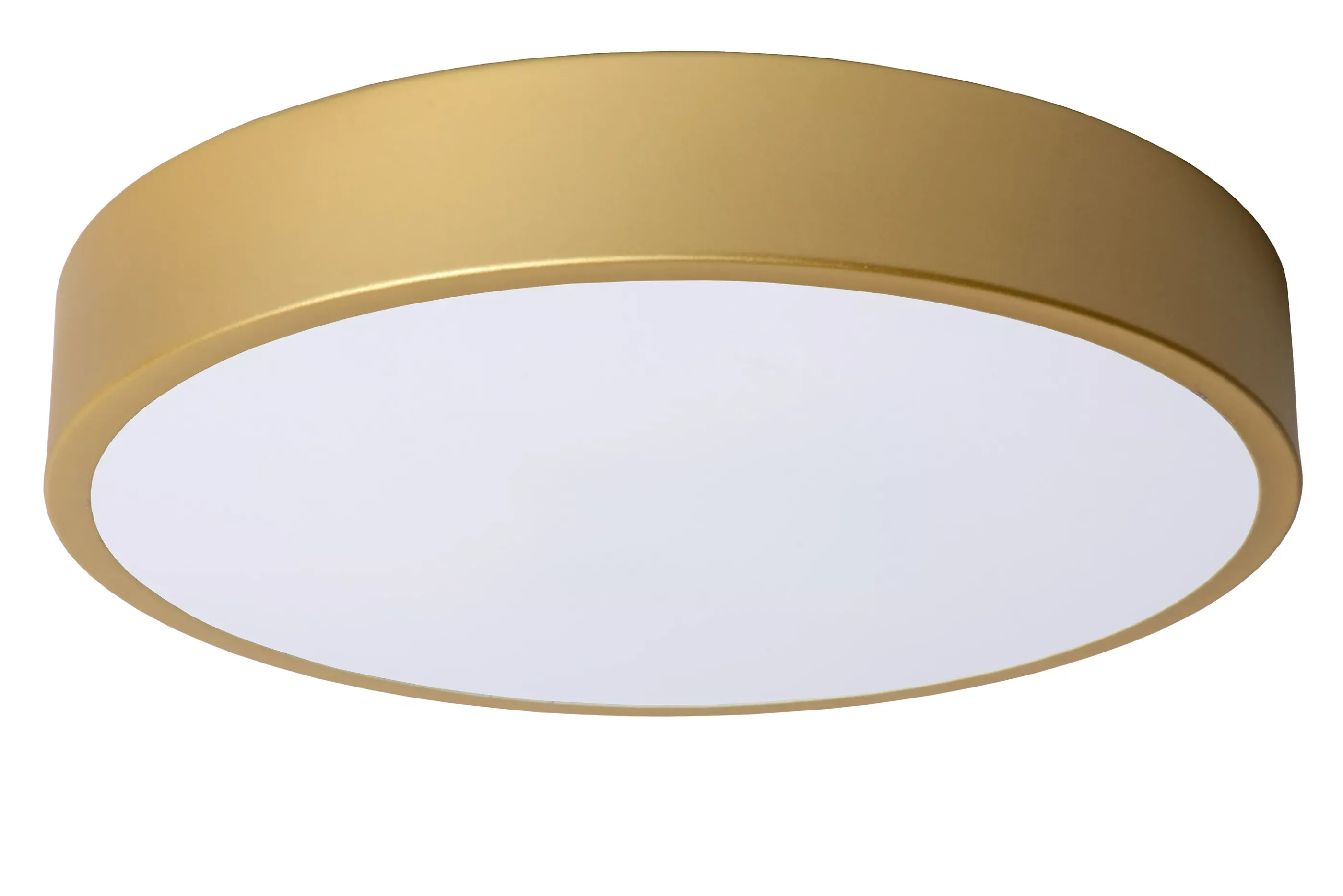 New UNAR - Plafonnière - Ø 30 cm - LED 3 StepDim - 1x18W 2700K - Mat Goud / Messing Plafondlampen