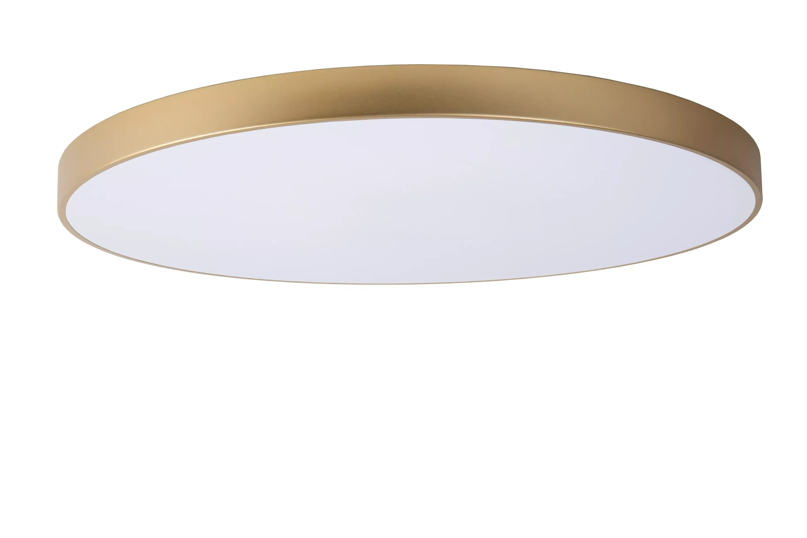 Discount UNAR - Plafonnière - Ø 80 cm - LED 3 StepDim - 1x80W 2700K - Mat Goud / Messing Plafondlampen