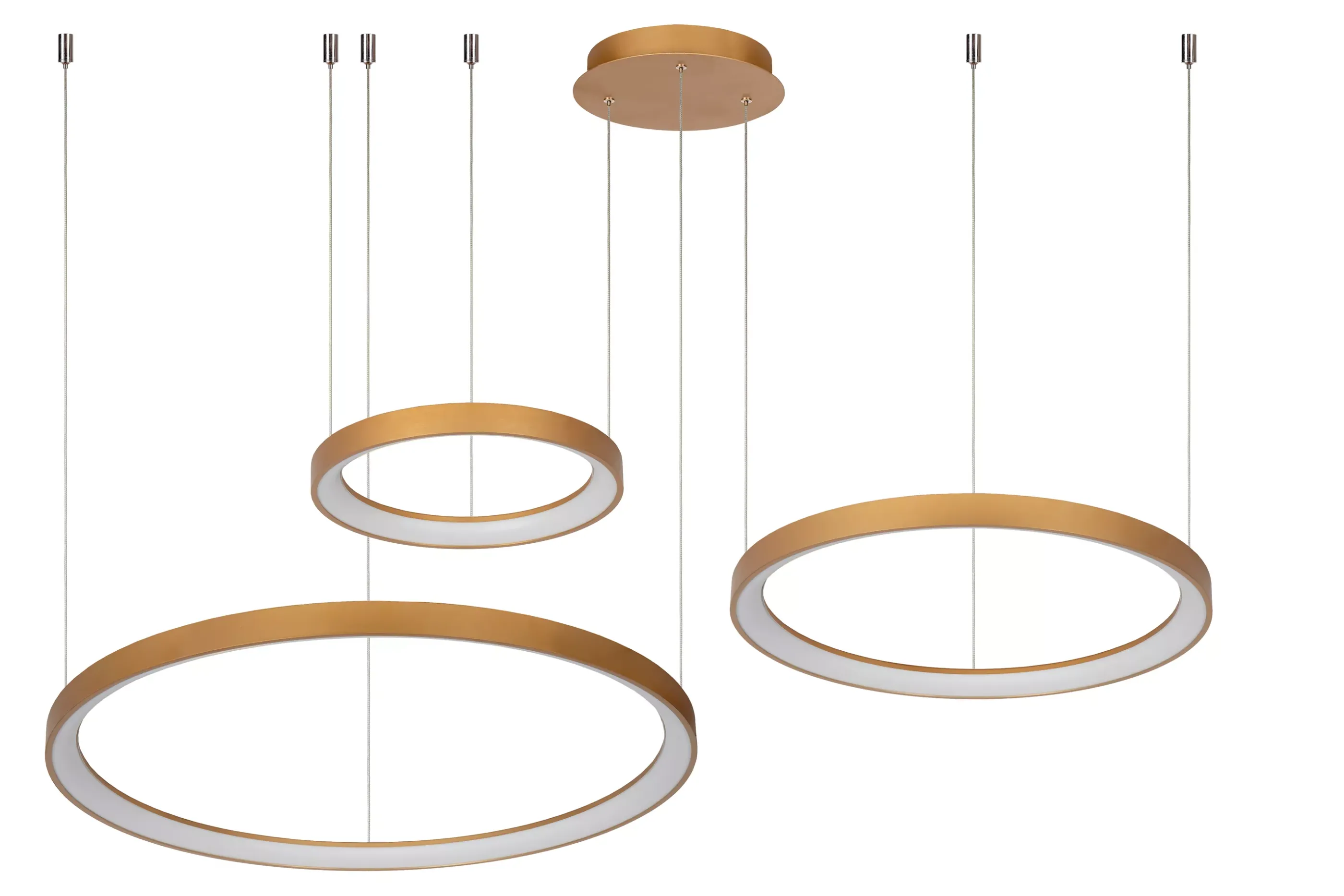 Discount VIDAL - Hanglamp - Ø 78 cm - LED Dimb. - 1x120W 2700K - Mat Goud / Messing Hanglampen