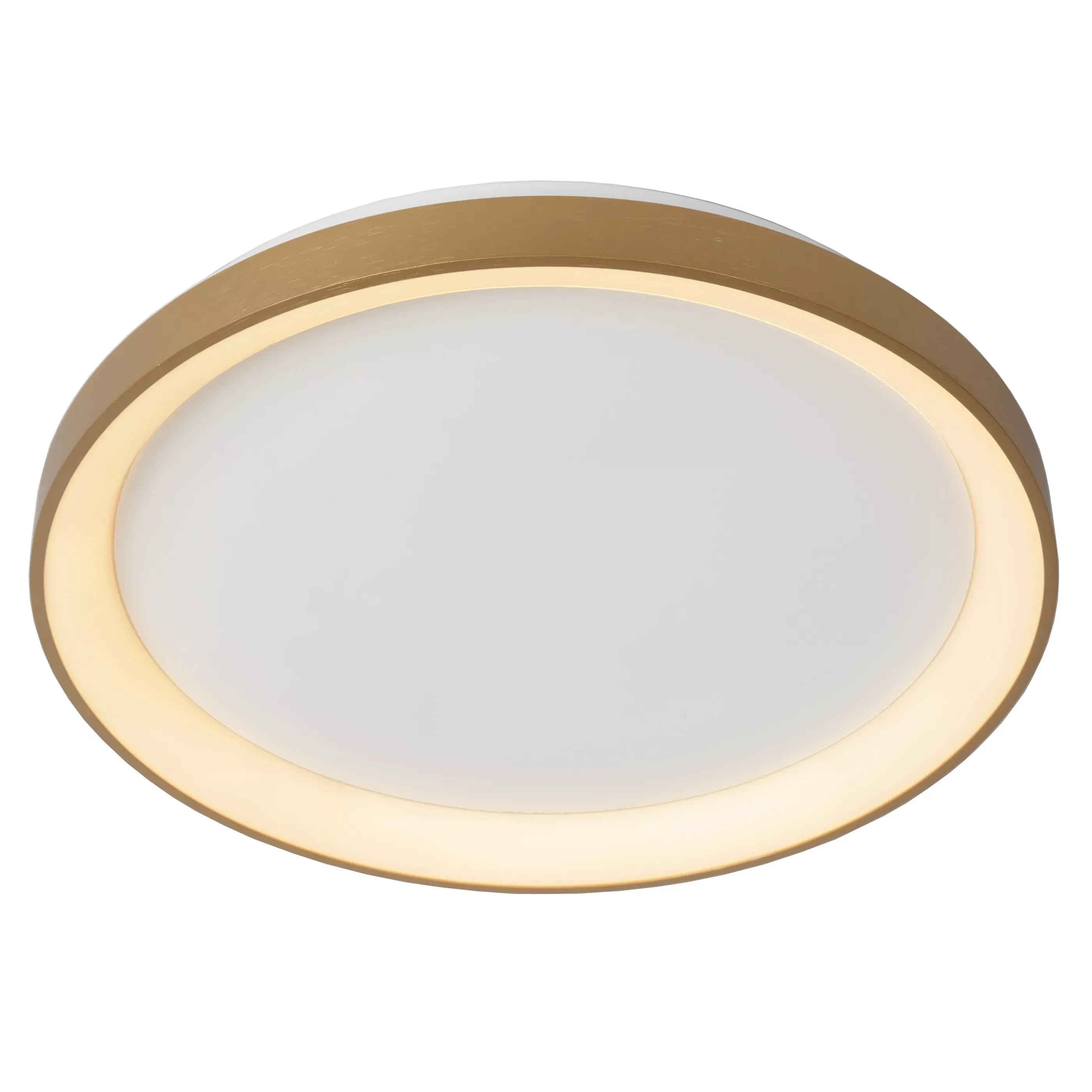 Clearance VIDAL - Plafonnière - Ø 48 cm - LED Dimb. - 1x38W 2700K - Mat Goud / Messing Plafondlampen
