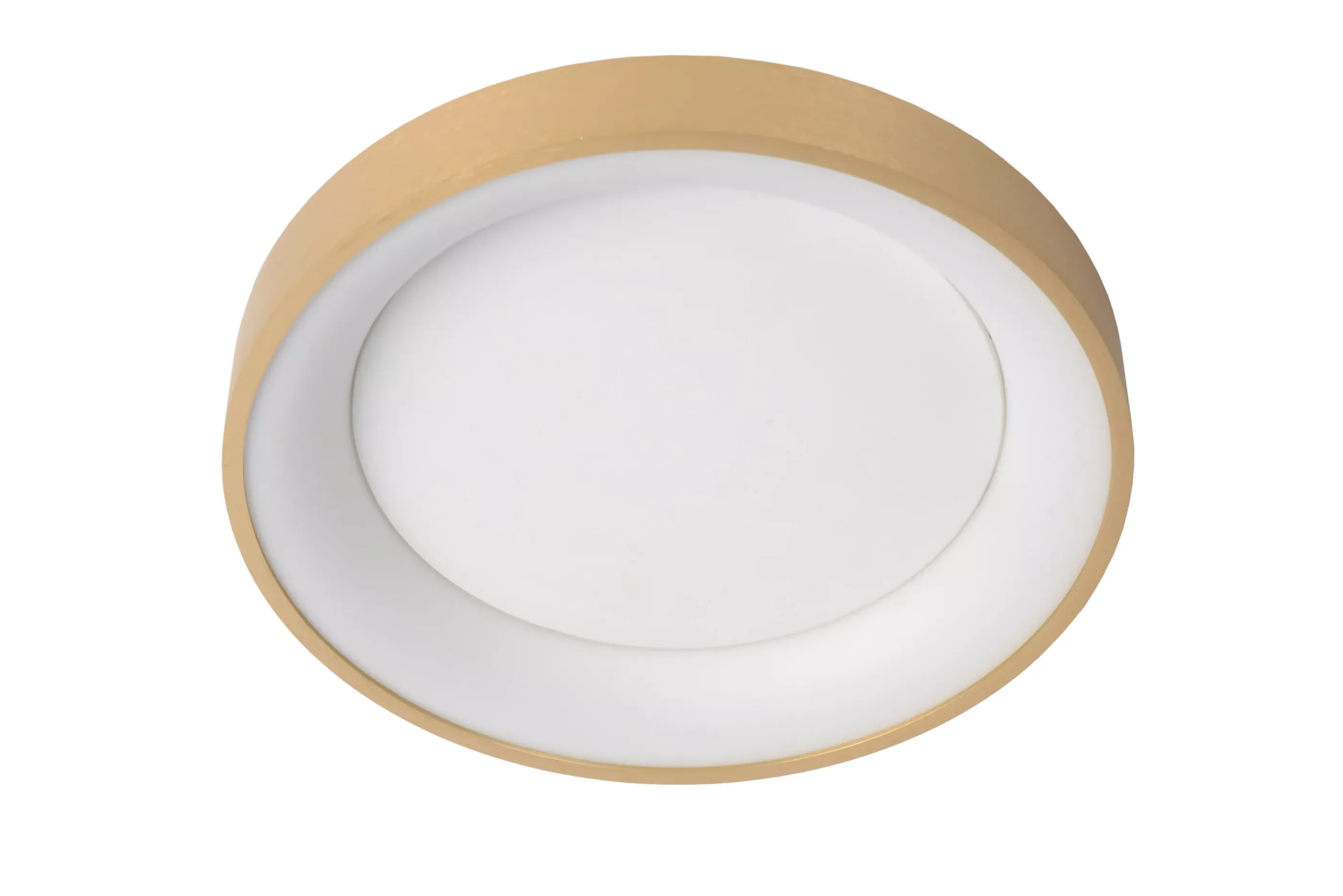 Clearance VIDAL - Plafonnière - Ø 28 cm - LED Dimb. - 1x20W 2700K - Mat Goud / Messing Plafondlampen