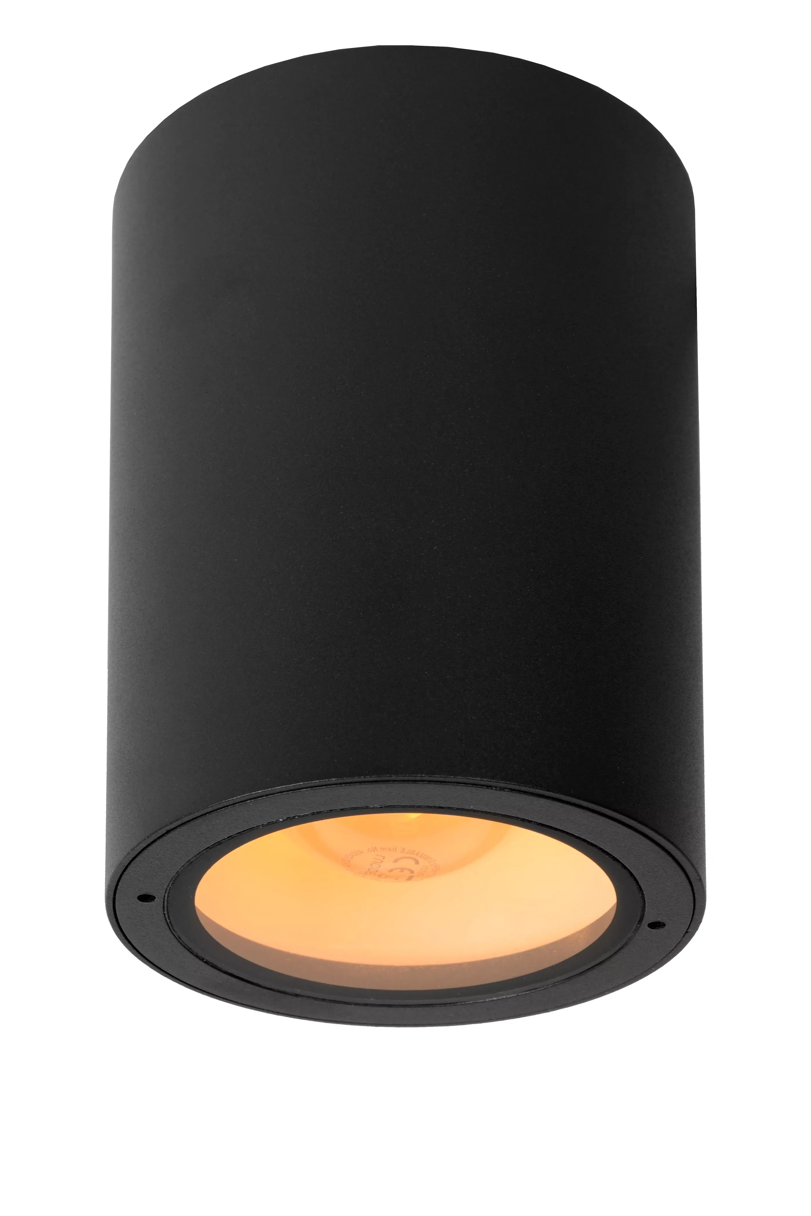 Hot VOLANTIS - Plafondspot Binnen/Buiten - Ø 10,8 cm - 1xE27 - IP54 - Zwart Plafondlampen Buiten