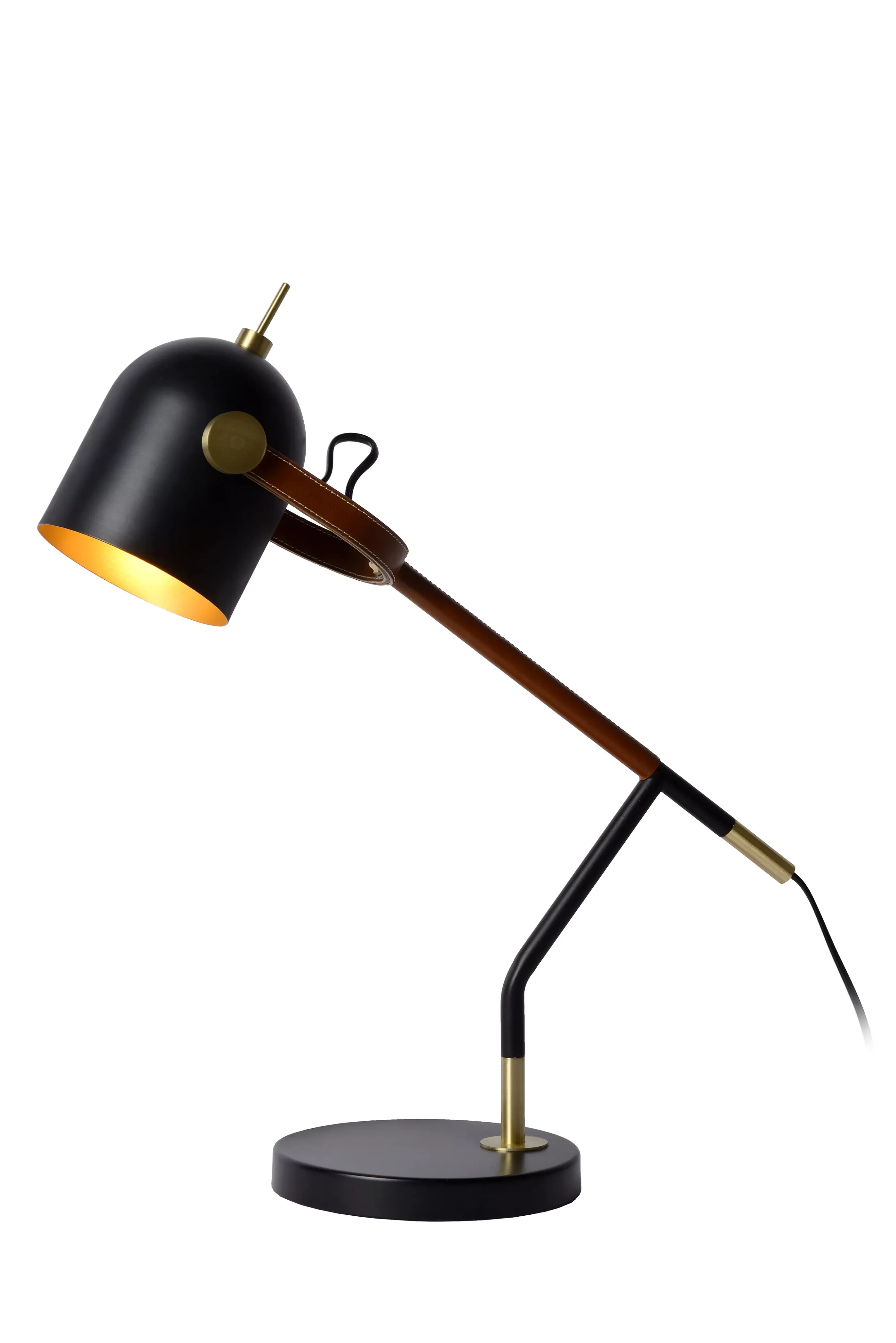 Clearance WAYLON - Bureaulamp - 1xE27 - Zwart Bureaulampen