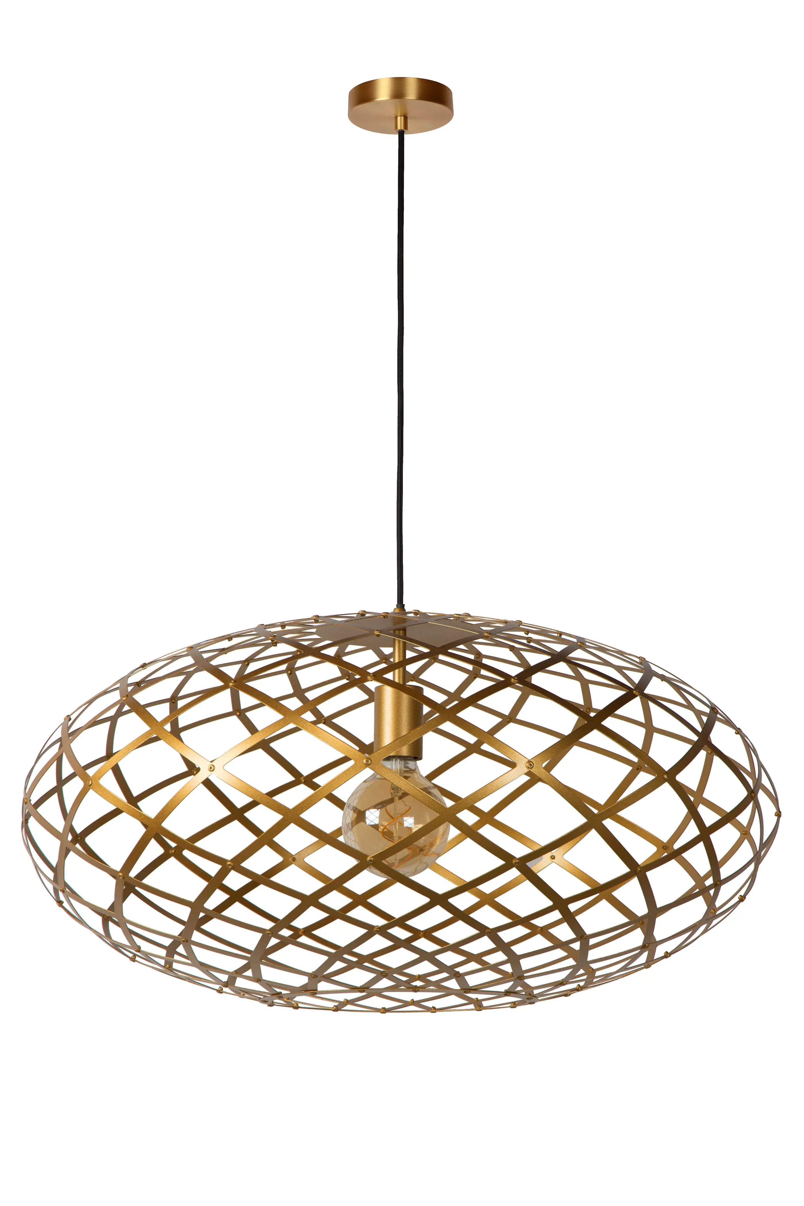 Best WOLFRAM - Hanglamp - Ø 65 cm - 1xE27 - Mat Goud / Messing Hanglampen