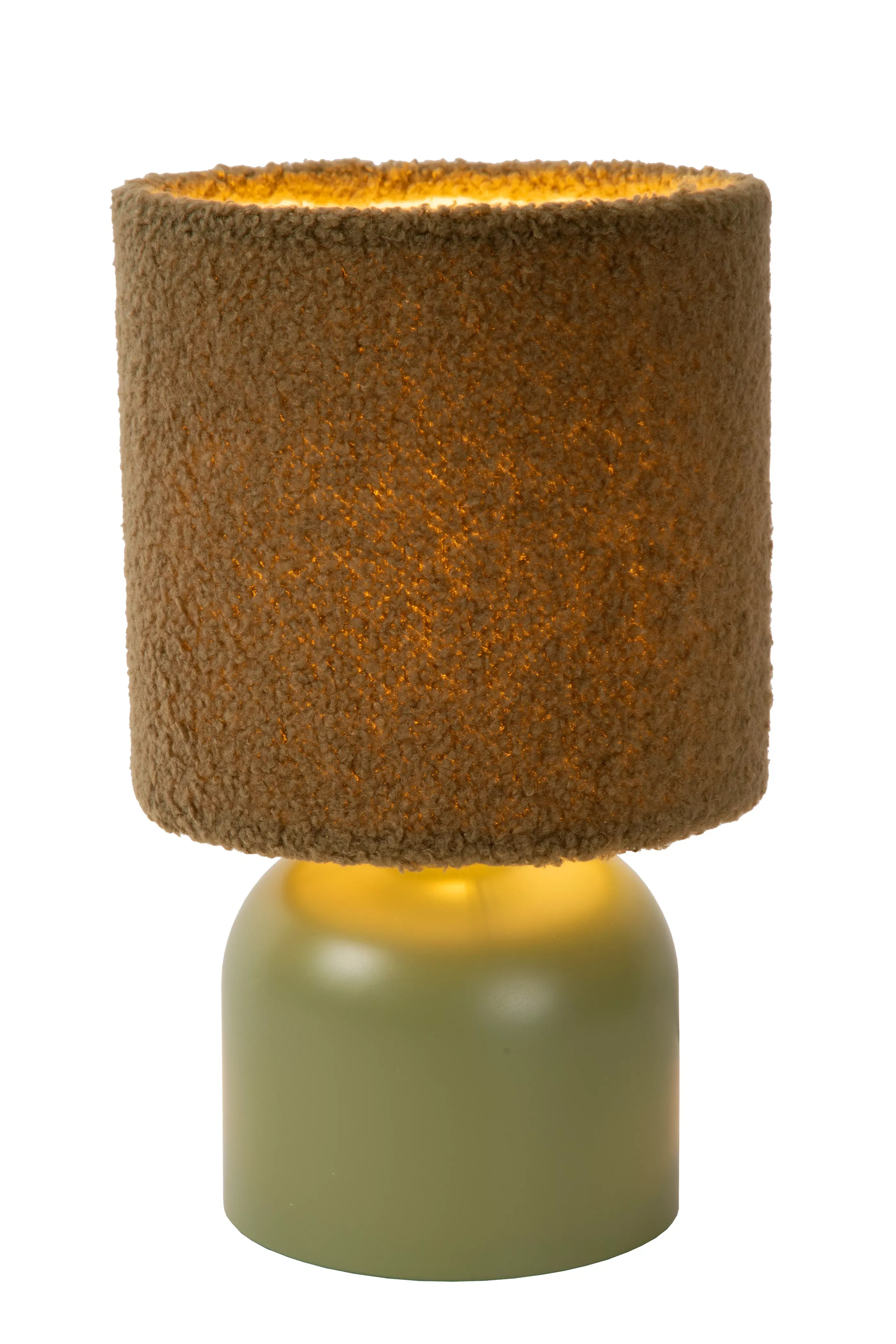 Best WOOLLY - Tafellamp - Ø 16 cm - 1xE14 - Groen Tafellampen