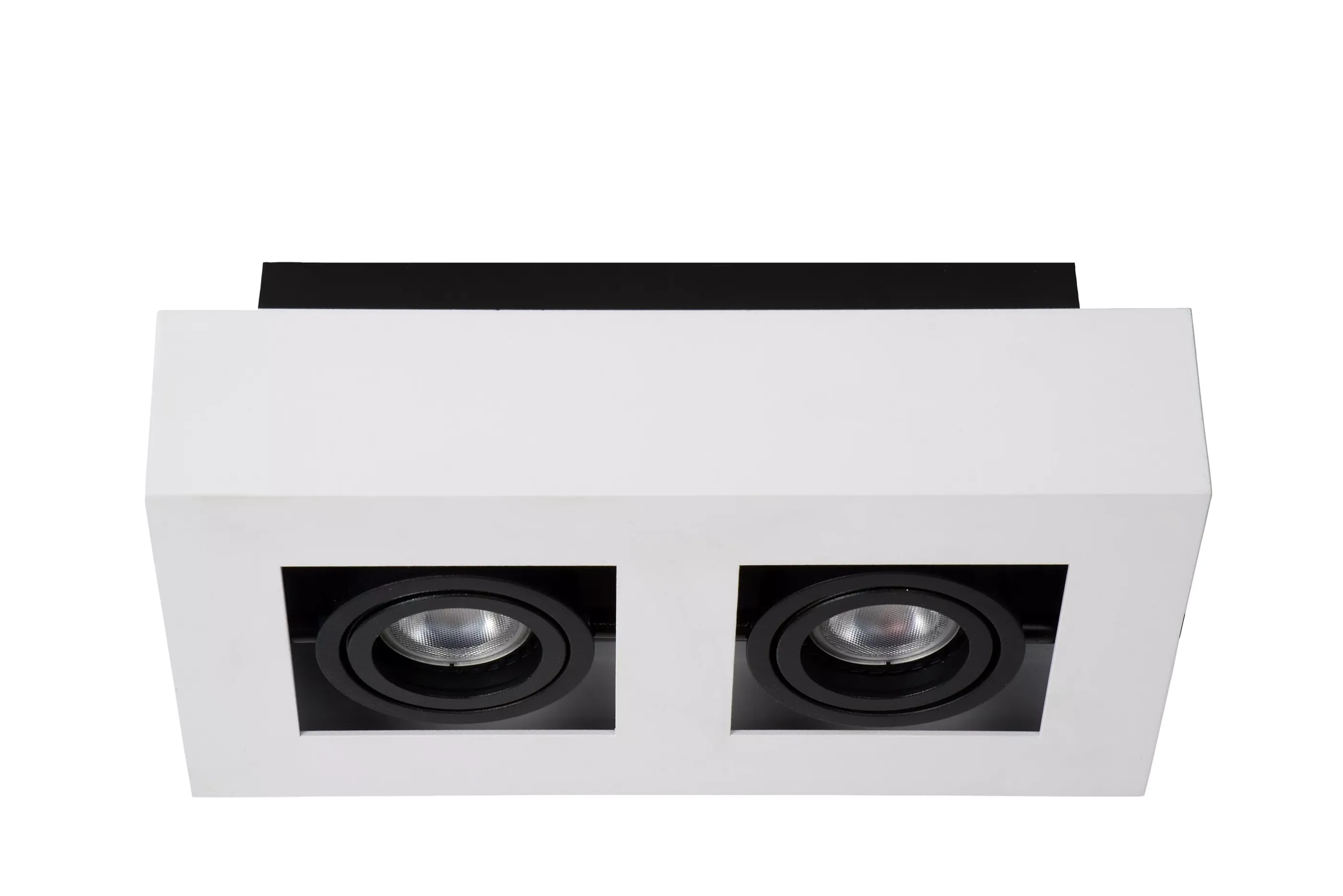 Online XIRAX - Plafondspot - LED Dim to warm - GU10 - 2x5W 2200K/3000K - Wit Plafondlampen