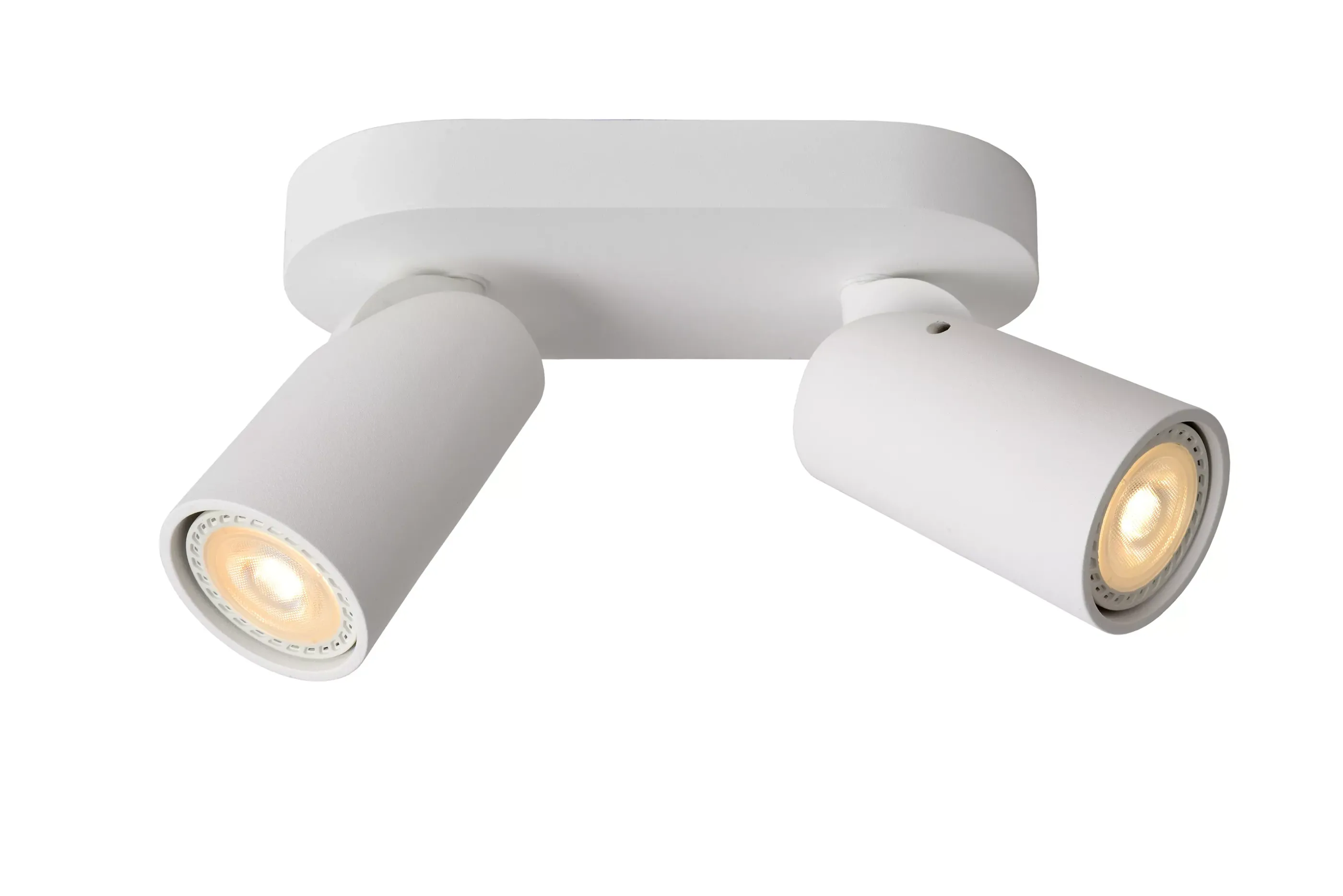 Clearance XYRUS - Plafondspot - LED Dim to warm - GU10 - 2x5W 2200K/3000K - Wit Plafondlampen