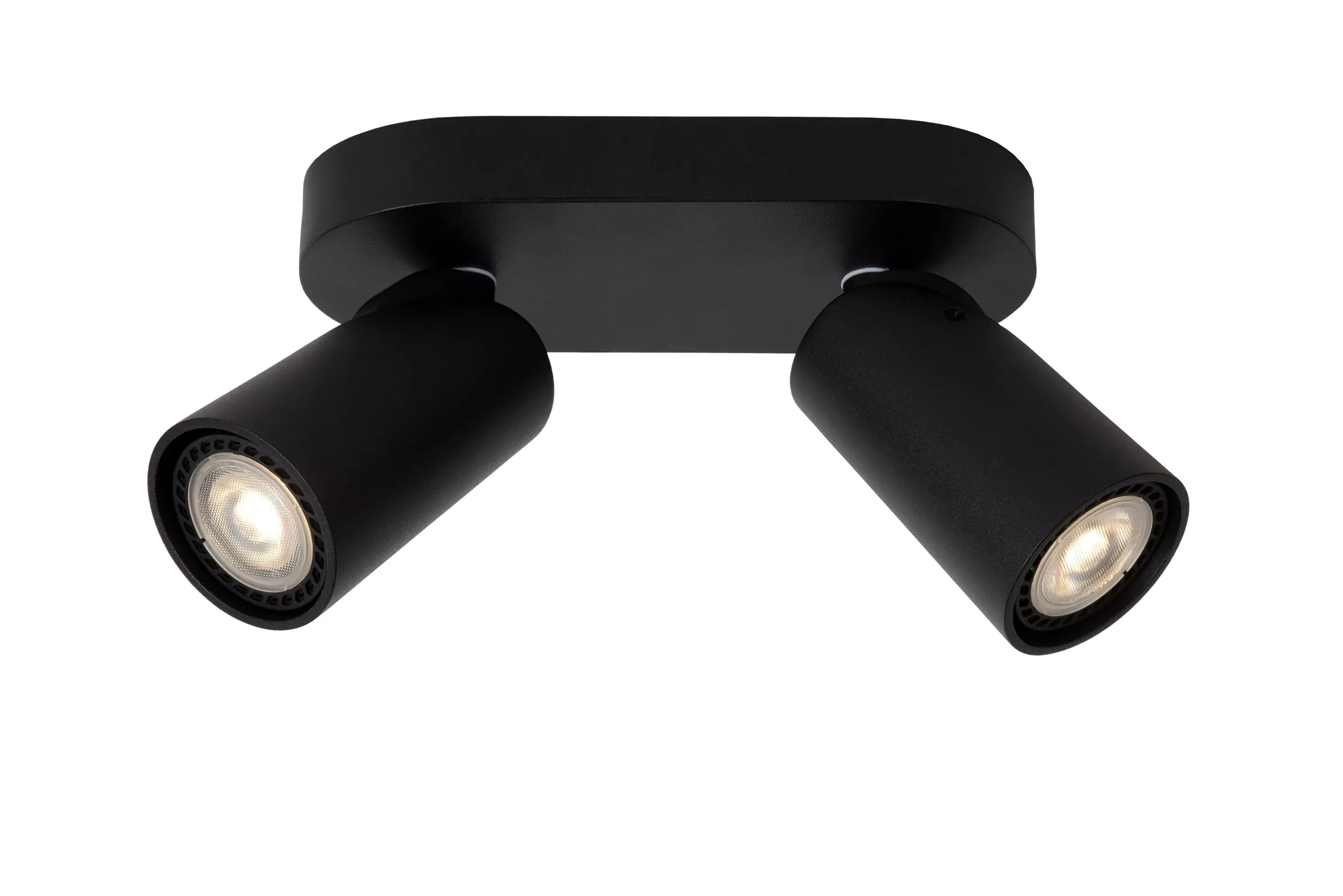 Hot XYRUS - Plafondspot - LED Dim to warm - GU10 - 2x5W 2200K/3000K - Zwart Plafondlampen