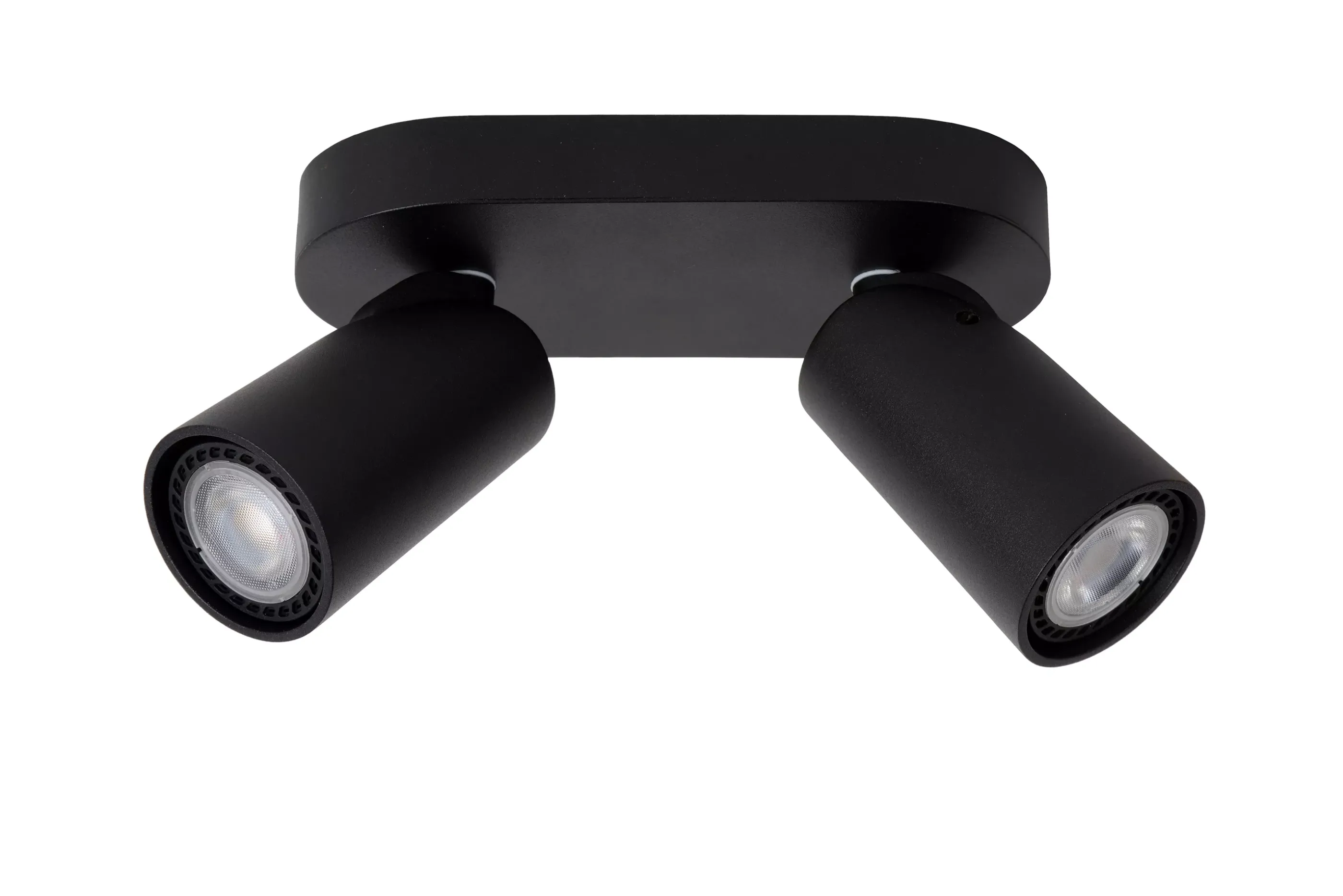 Hot XYRUS - Plafondspot - LED Dim to warm - GU10 - 2x5W 2200K/3000K - Zwart Plafondlampen