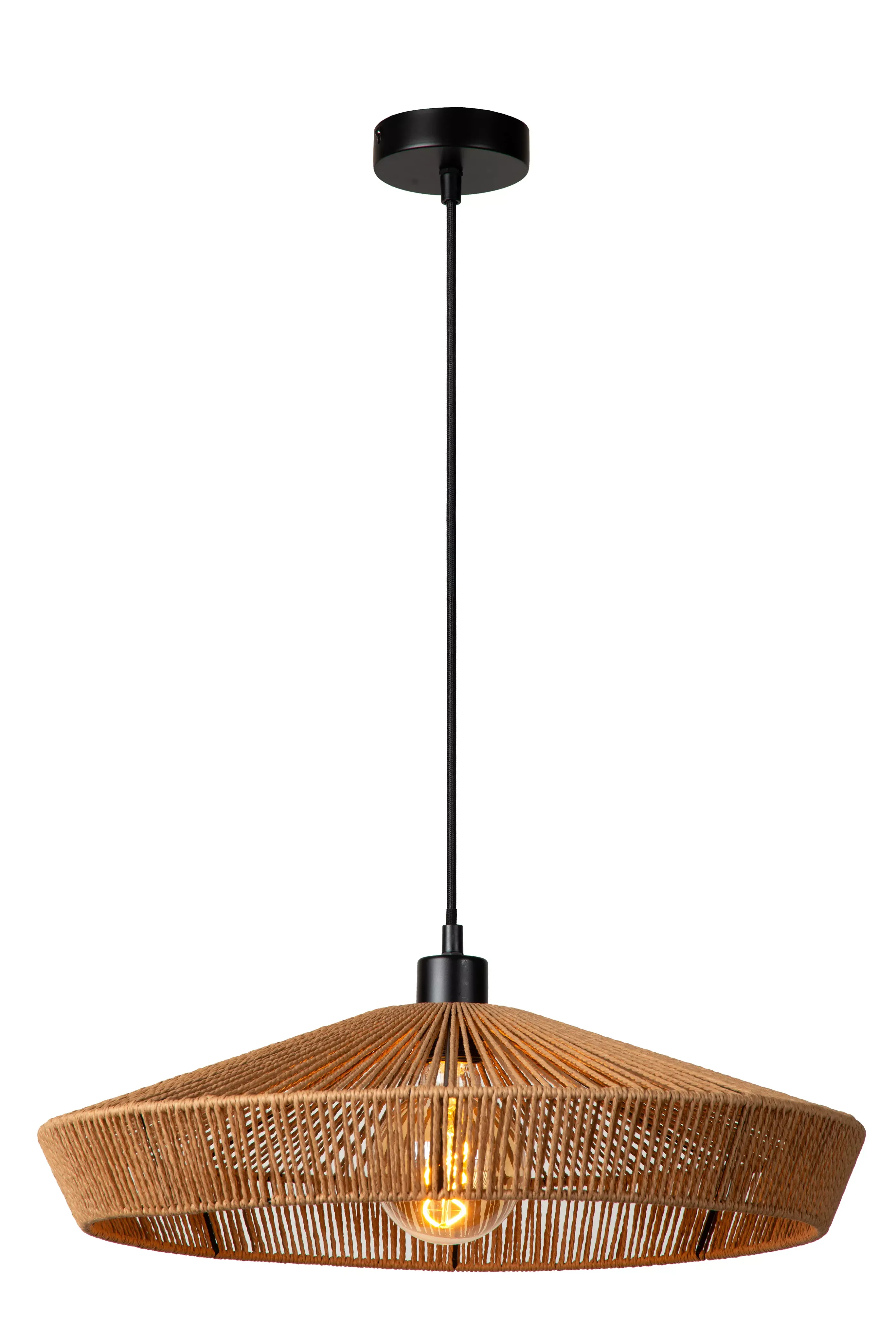 New YUNKAI - Hanglamp - Ø 50 cm - 1xE27 - Naturel Hanglampen