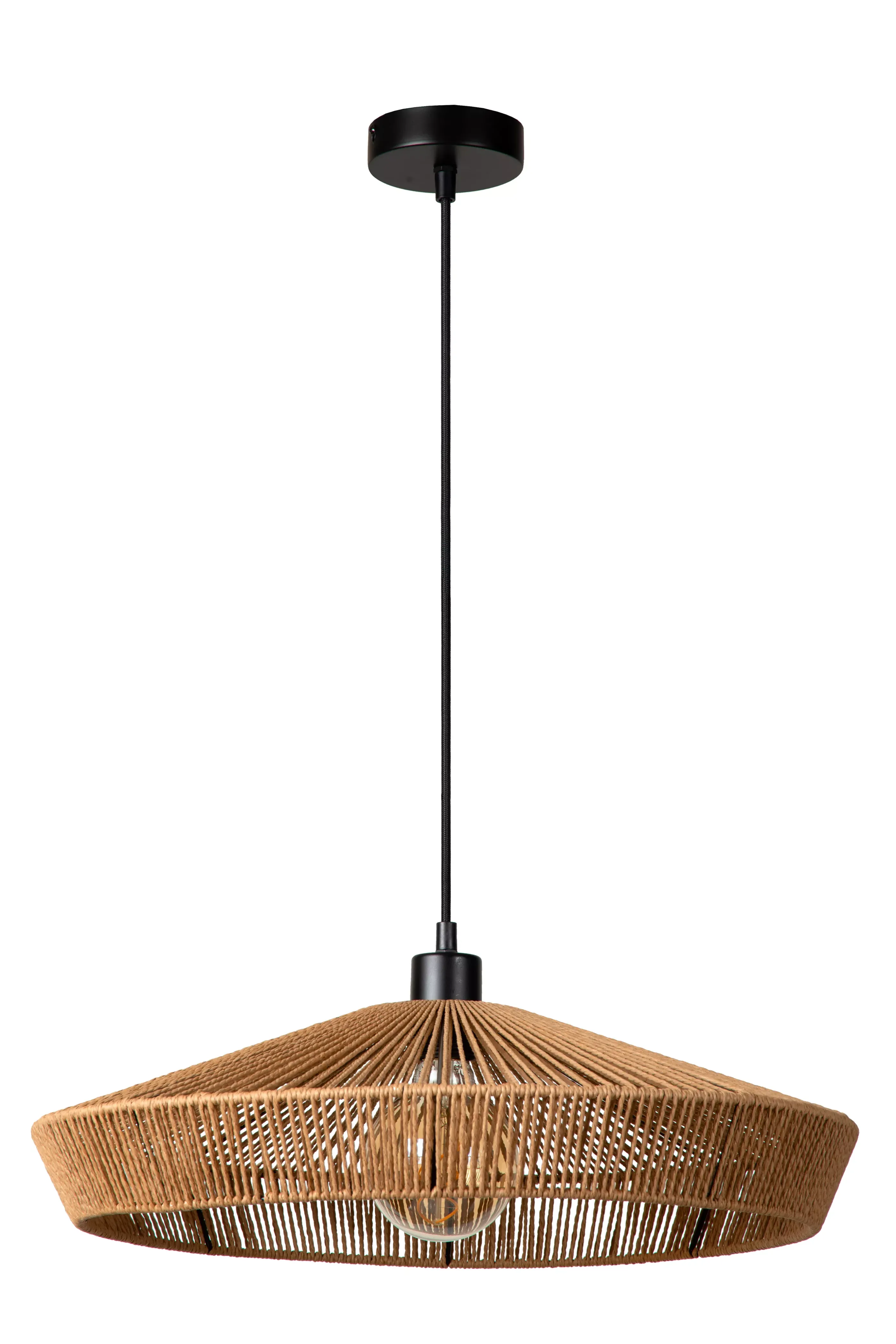 New YUNKAI - Hanglamp - Ø 50 cm - 1xE27 - Naturel Hanglampen