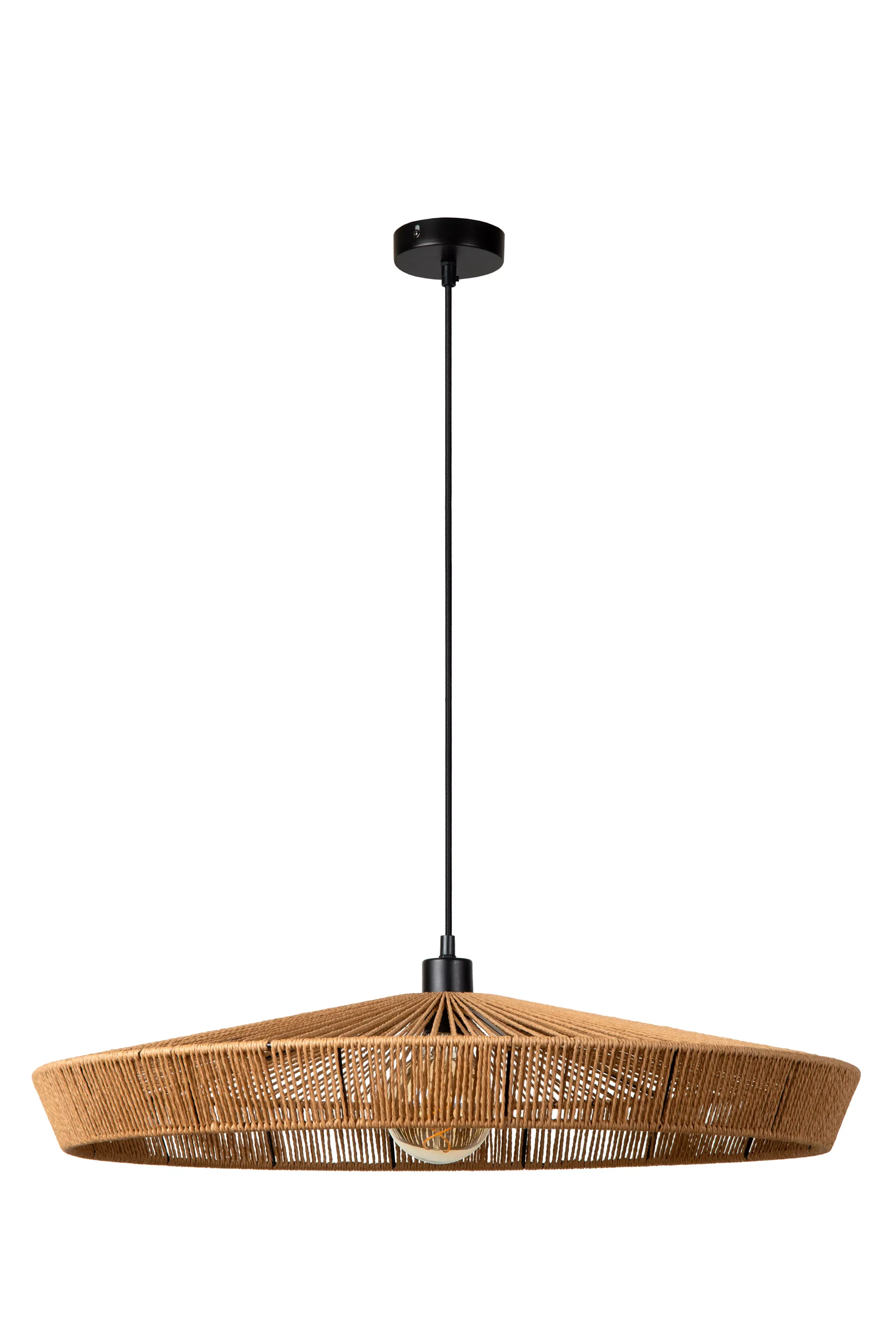 New YUNKAI - Hanglamp - Ø 70 cm - 1xE27 - Naturel Hanglampen