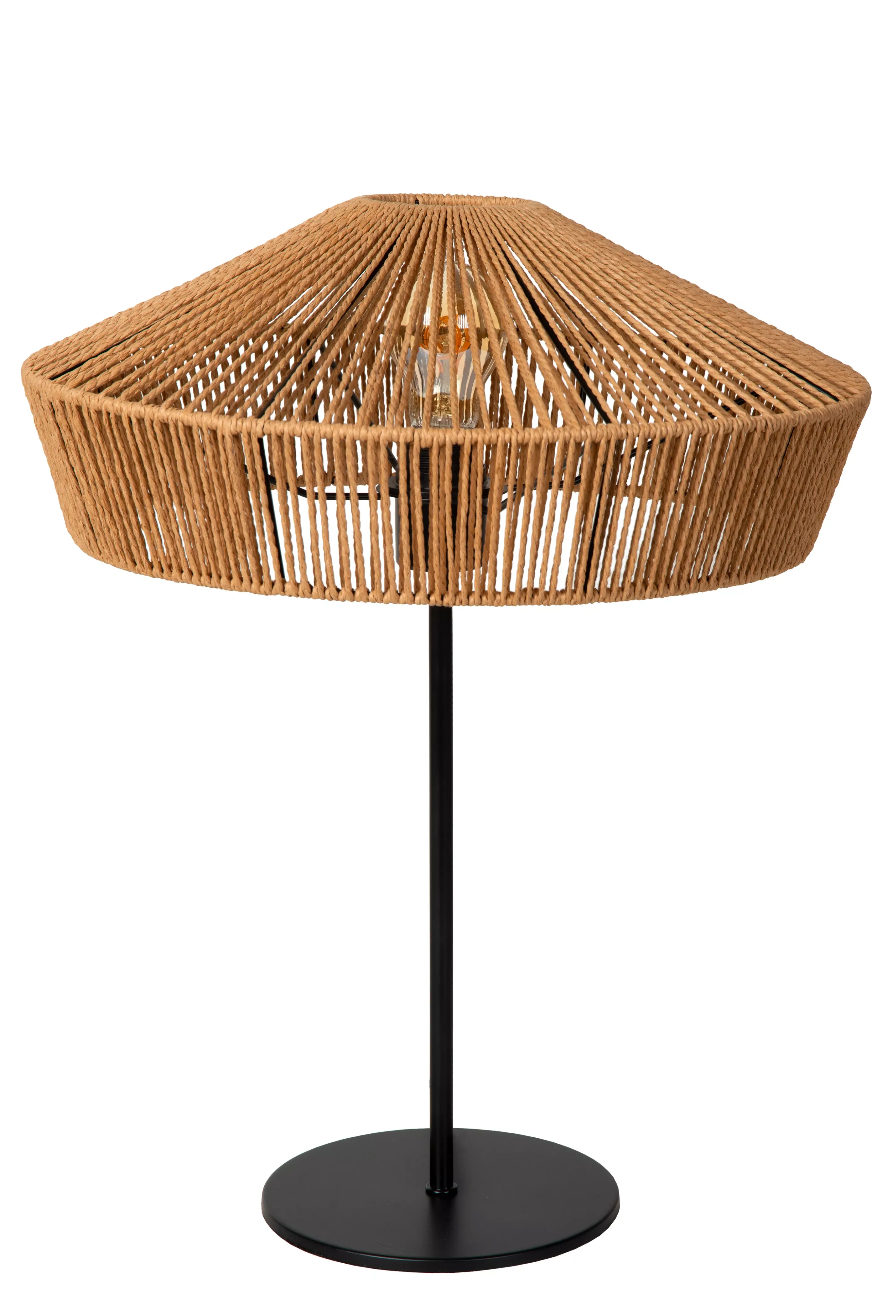 Outlet YUNKAI - Tafellamp - Ø 40 cm - 1xE27 - Naturel Tafellampen