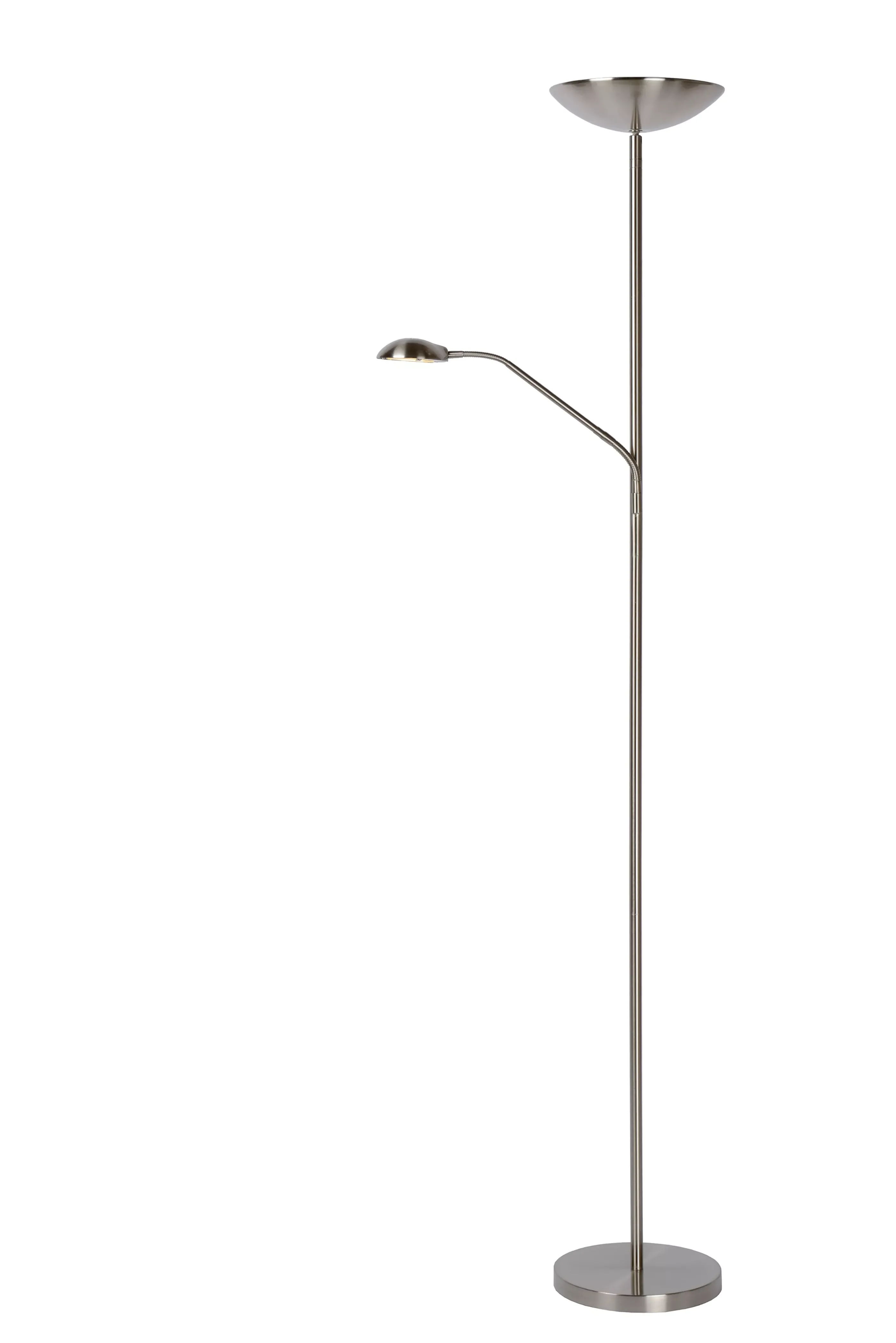 Shop ZENITH - Leeslamp - LED Dimb. - 3000K - Mat chroom Staande Lampen
