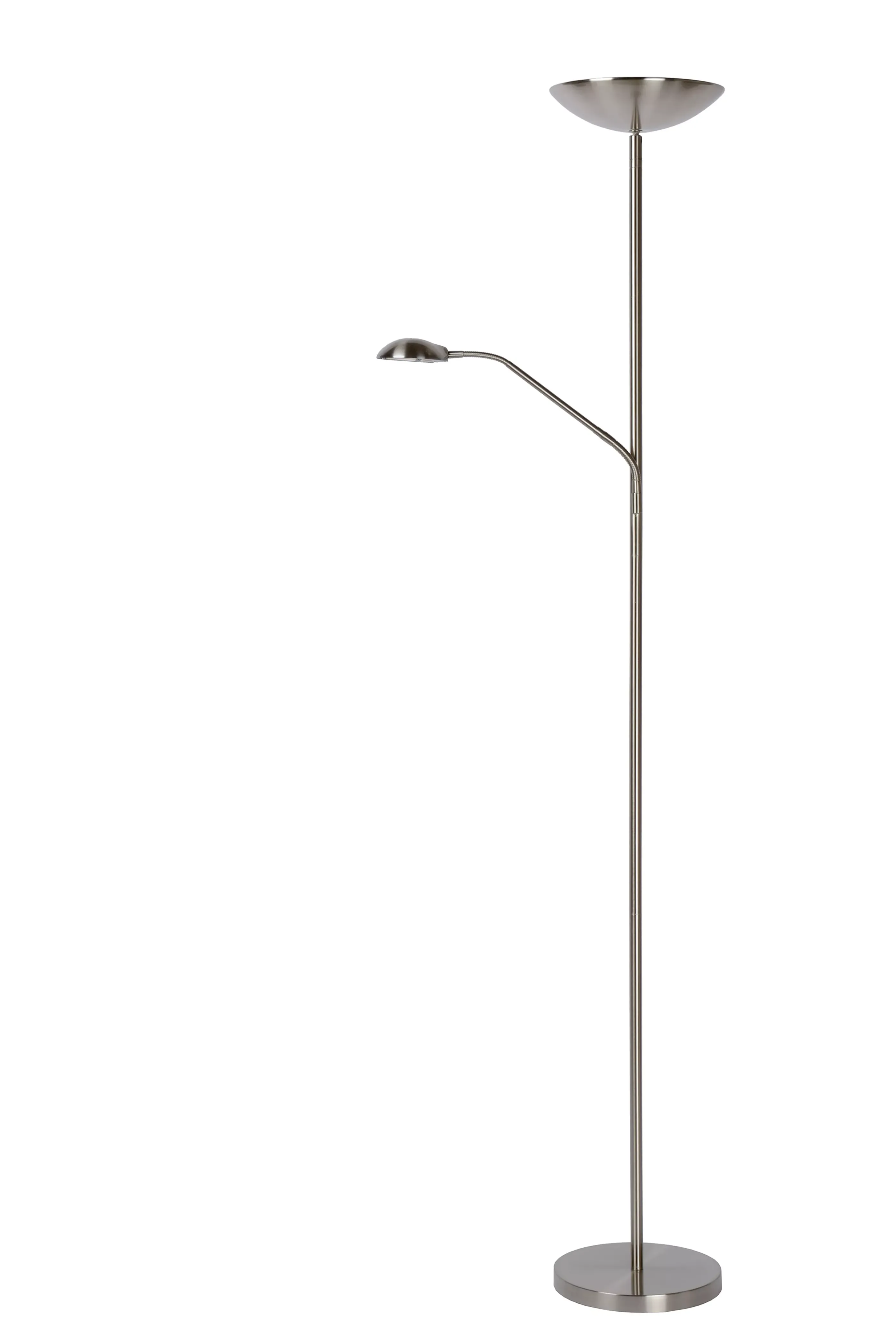 Shop ZENITH - Leeslamp - LED Dimb. - 3000K - Mat chroom Staande Lampen