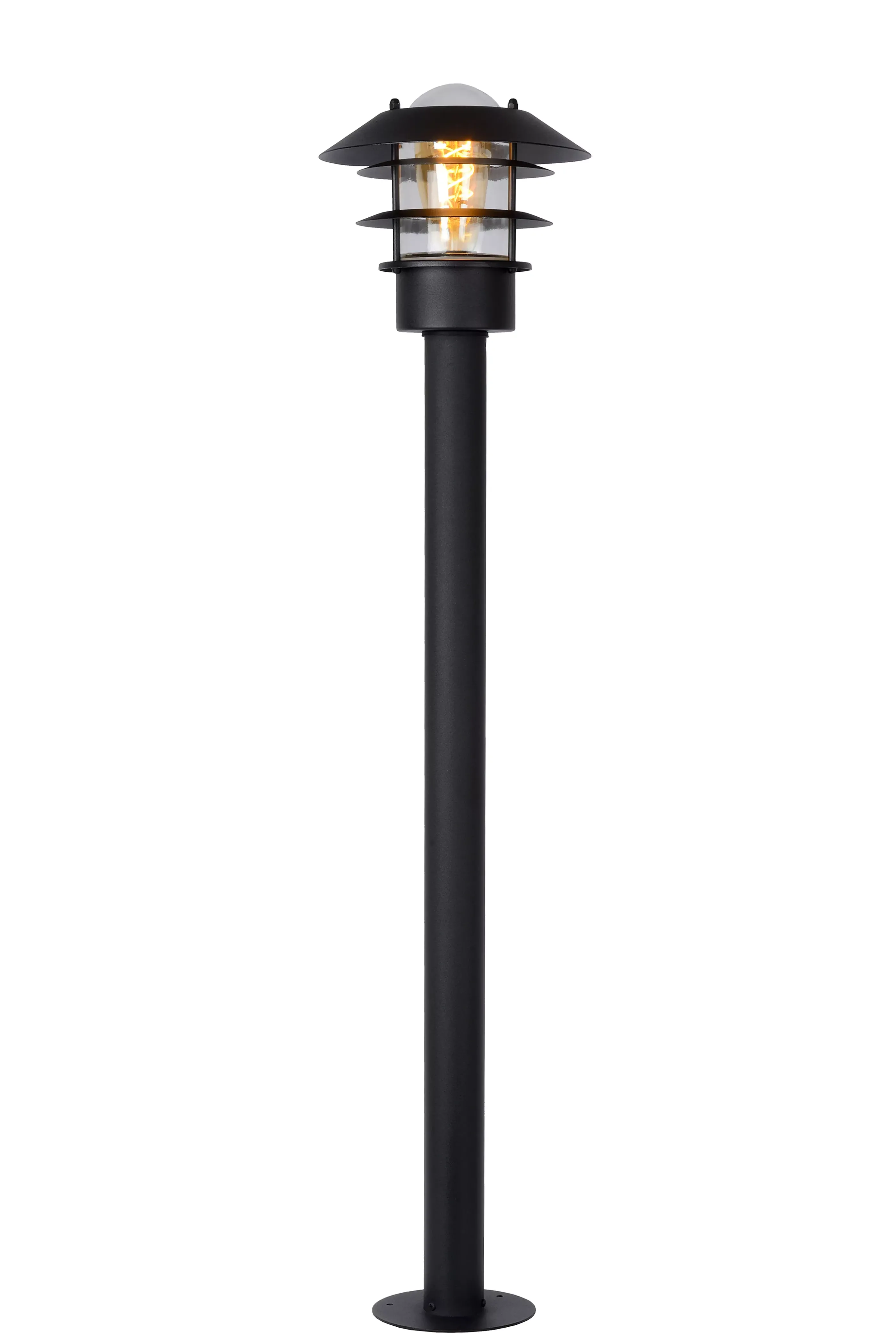Store ZICO - Lantaarnpaal - Ø 21,8 cm - 1xE27 - IP44 - Zwart Lantaarnpalen