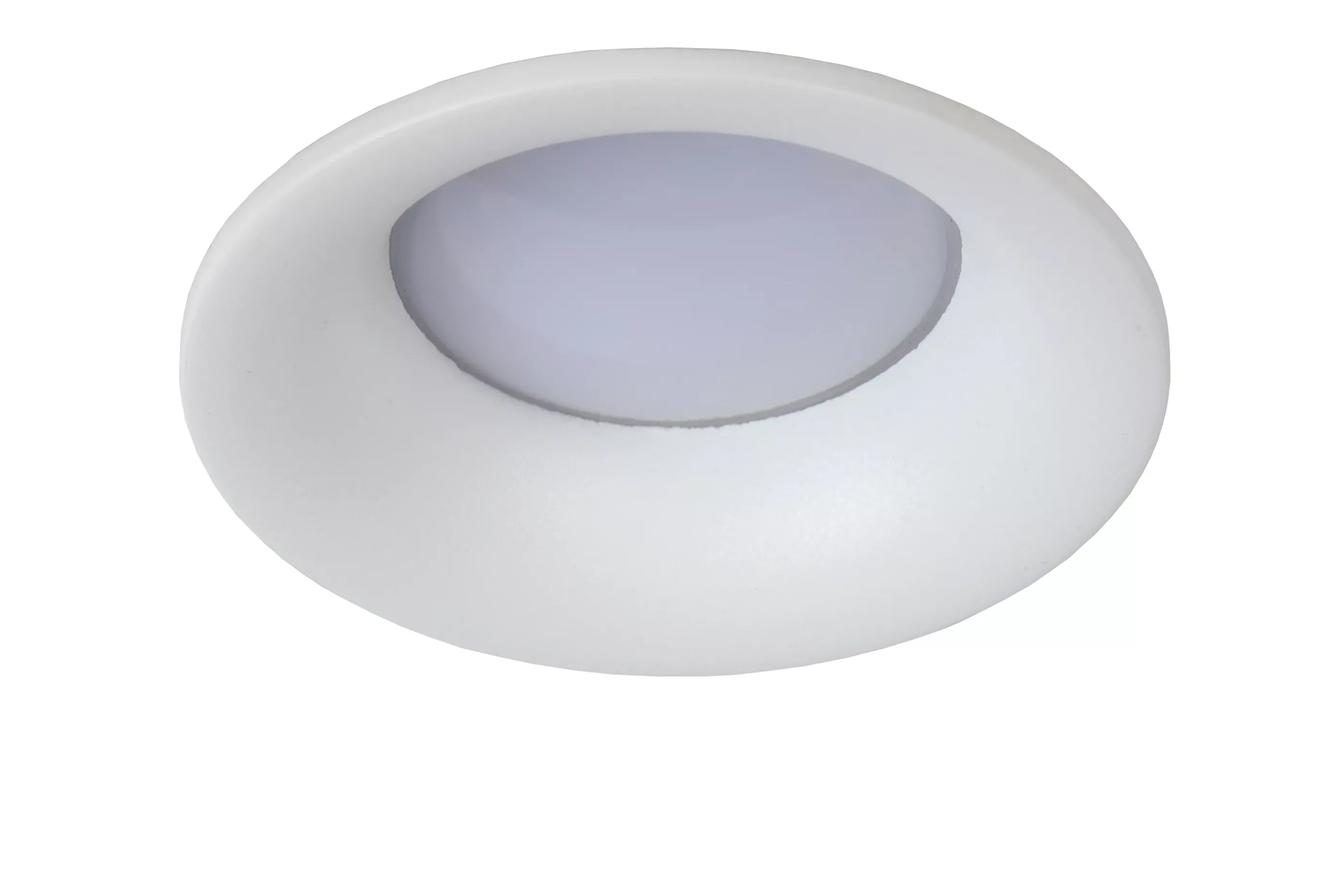 Clearance ZIVA - Inbouwspot Badkamer - Ø 8,5 cm - 1xGU10 - IP44 - Wit Inbouwverlichting