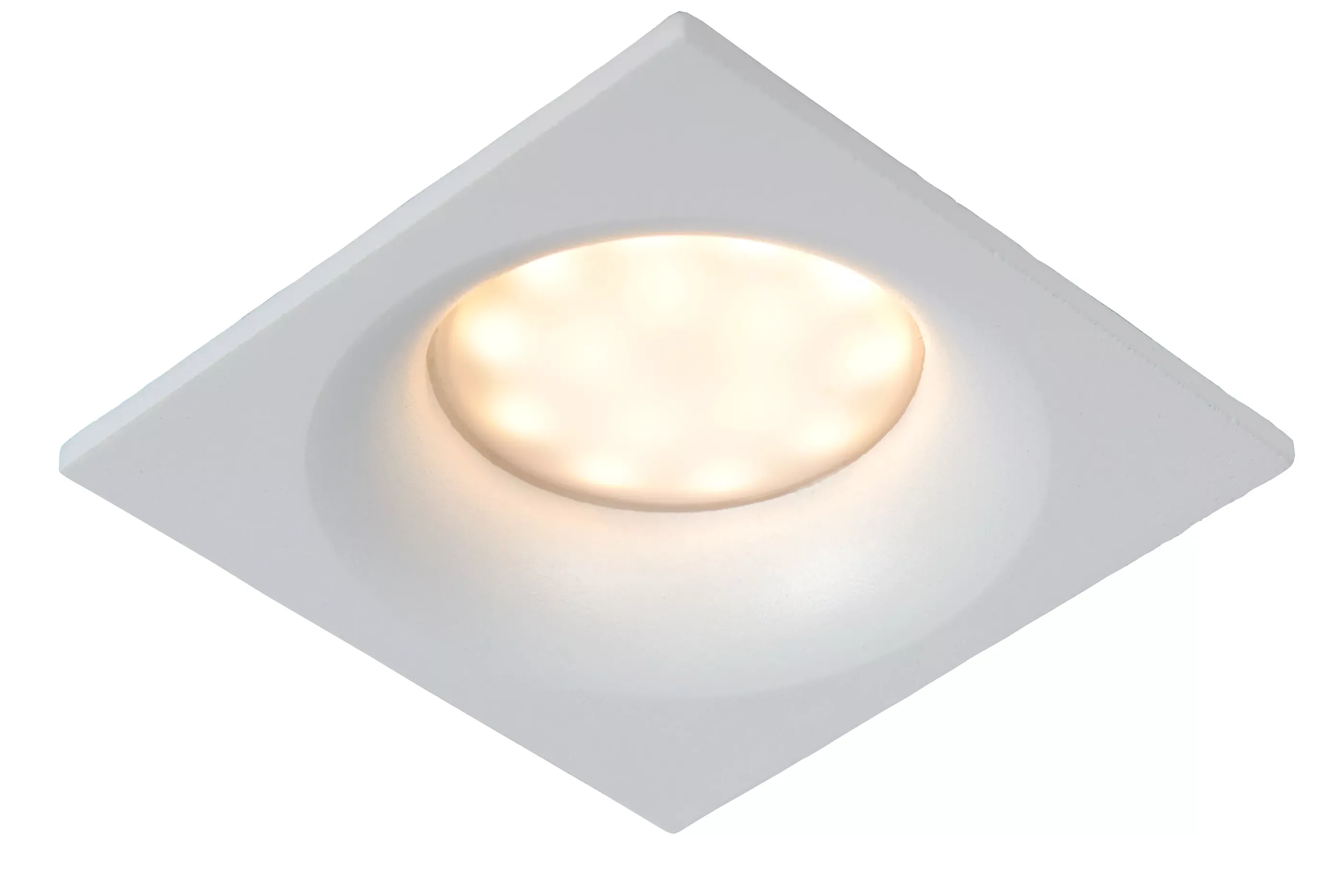 Fashion ZIVA - Inbouwspot Badkamer - 1xGU10 - IP44 - Wit Inbouwverlichting