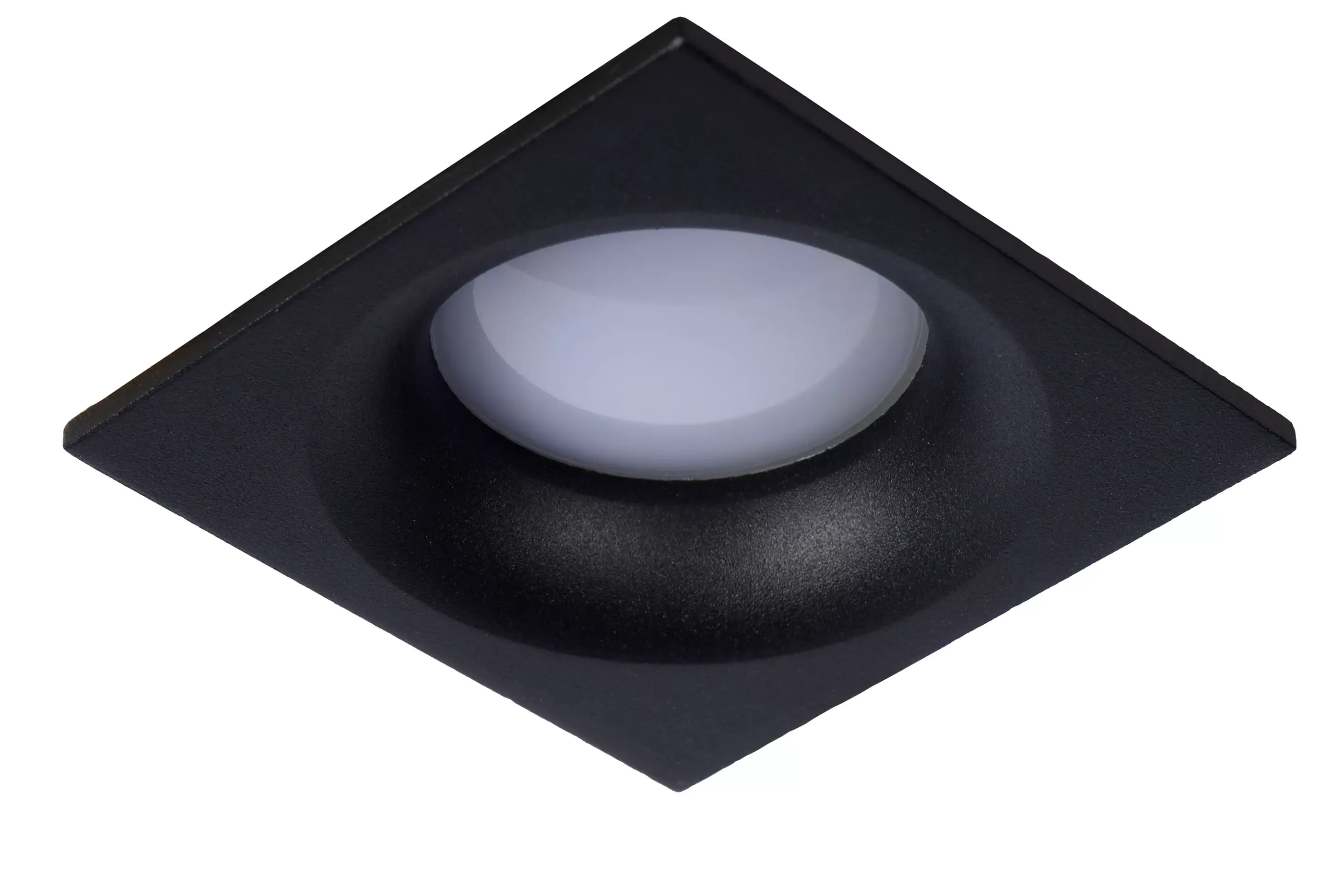 Store ZIVA - Inbouwspot Badkamer - 1xGU10 - IP44 - Zwart Inbouwverlichting
