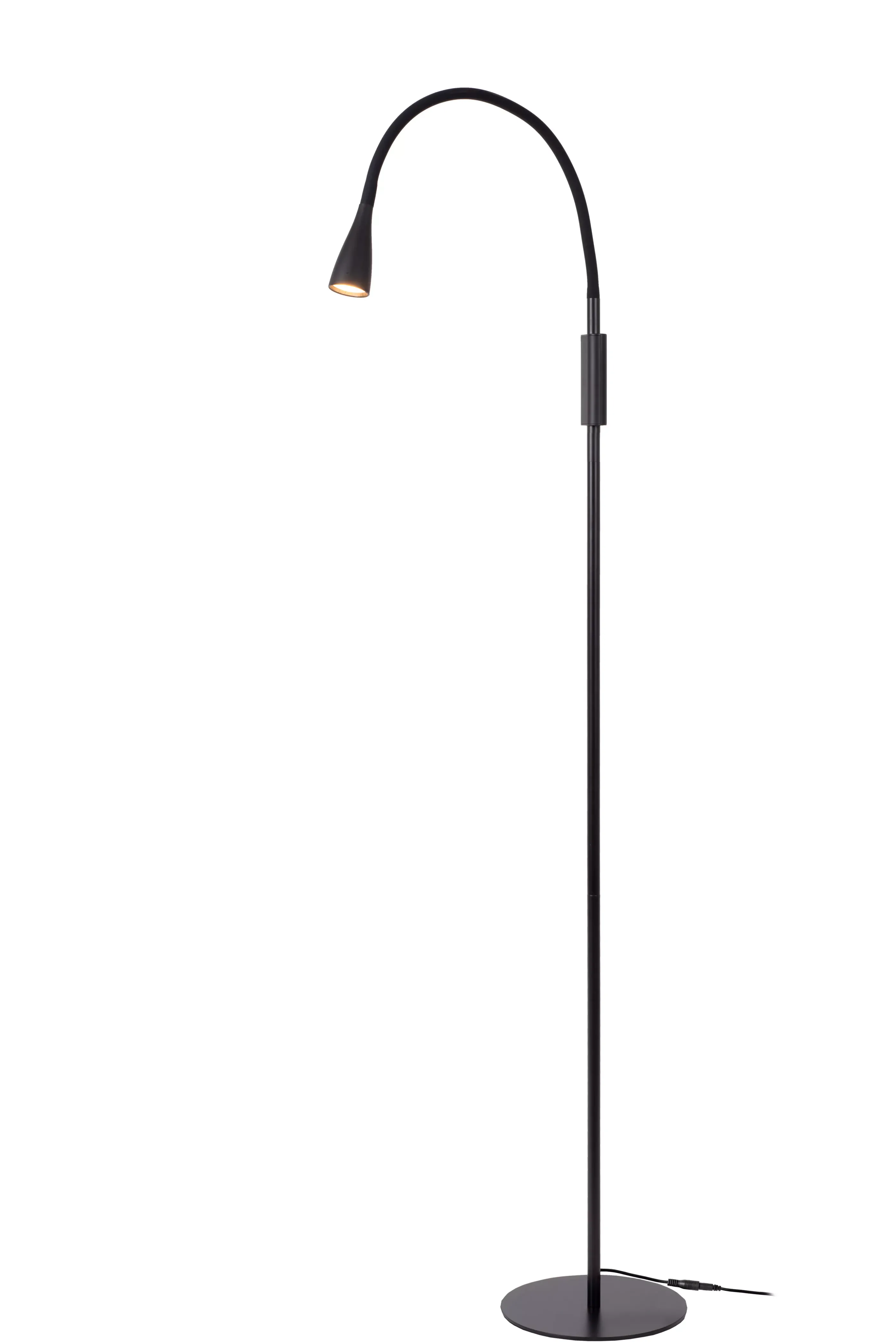 Fashion ZOZY - Leeslamp - LED 3 StepDim - 1x4W 3000K - Zwart Staande Lampen